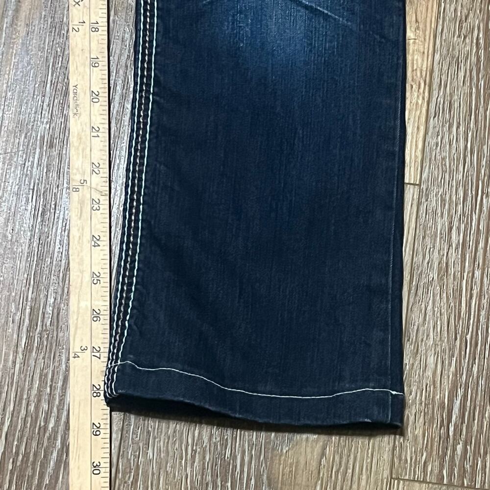 Hydraulic Lola Slim Boot Jeans Embroidered Bling Pockets Distressed 11/12 Y2K - Picture 10 of 10